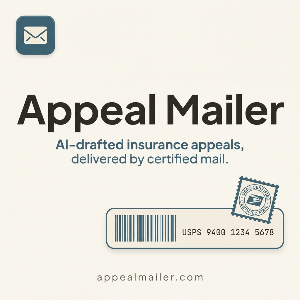 Appeal Mailer — AI-drafted insurance appeals by certified mail
